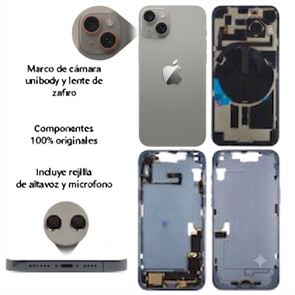 Chasis iPhone 14 Azul con componentes 100% original