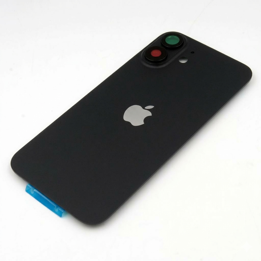 Tapa trasera iPhone 16 PLUS NEGRA (Unibody, Soporte Metal, Imán y Lente) Original