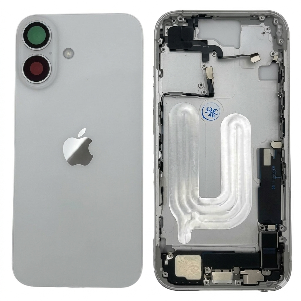 Chasis iPhone 16 BLANCO CON COMPONENTES 100% originales