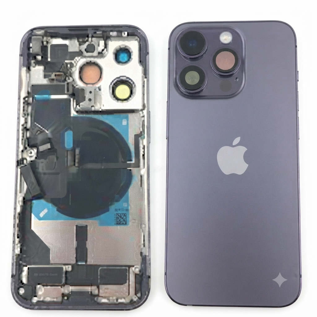 Chasis iPhone 14 Pro Purpura con componenetes 100% original