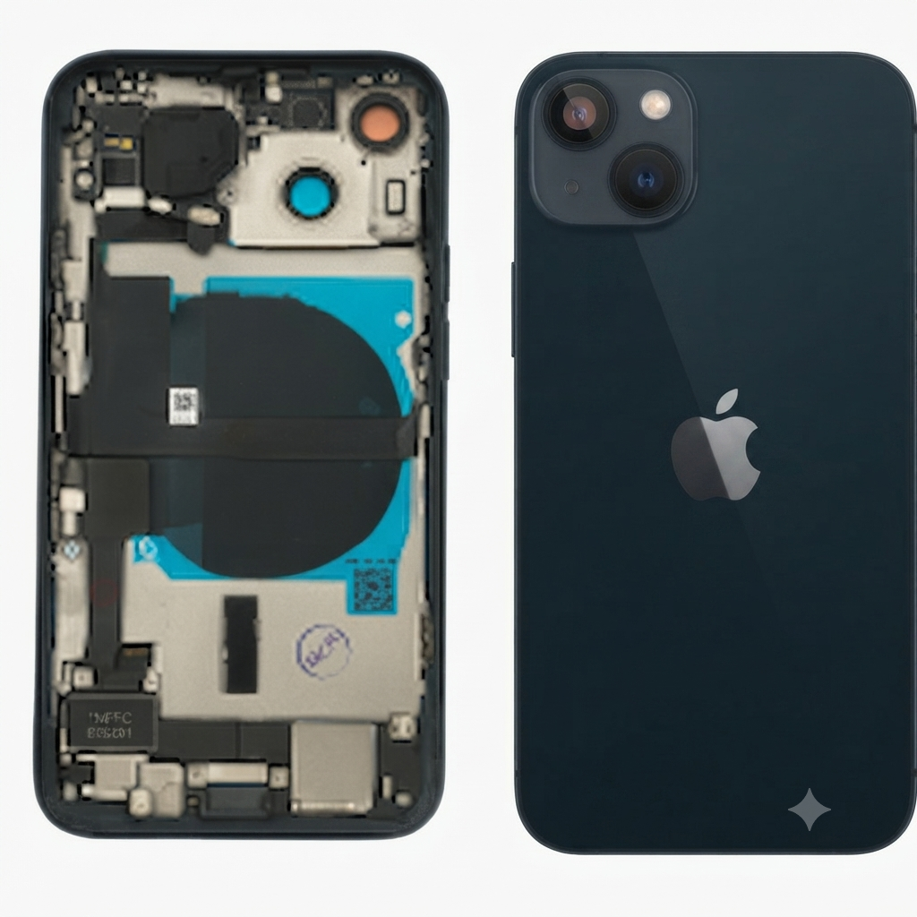 Chasis iPhone 13 Negro con componentes 100% originales