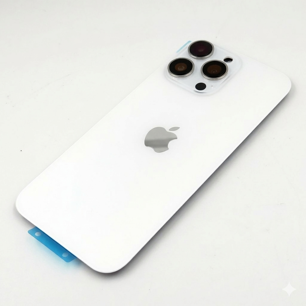 Tapa trasera iPhone 16 PRO MAX BLANCO (Unibody, Soporte Metal, Imán y Lente) Original
