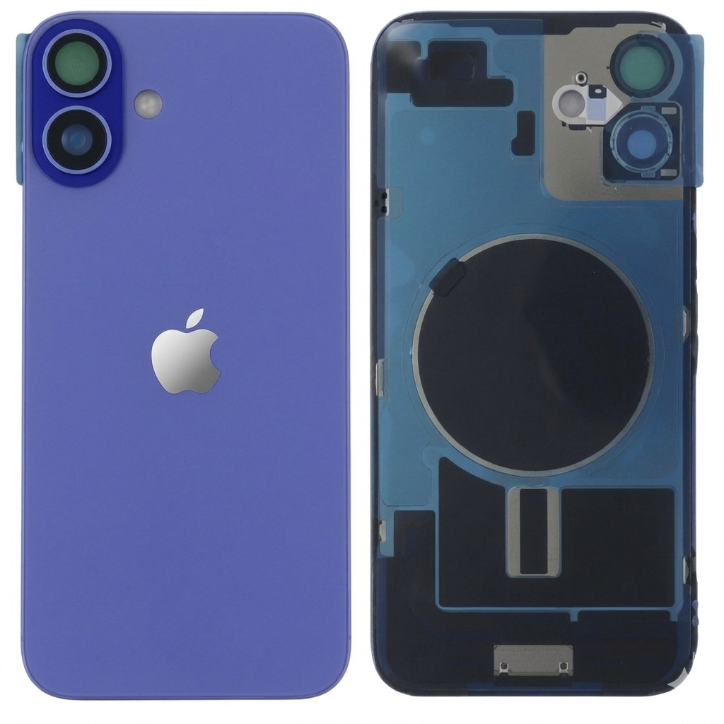 Chasis iPhone 16 PLUS ULTRAMAR tapa trasera (Unibody, INCLUYE rejillas) Original