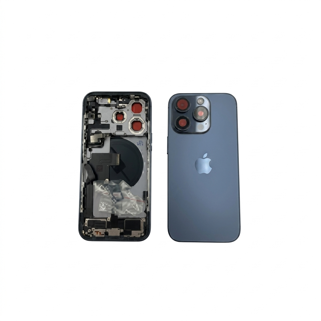 Chasis iPhone 15 Pro Max Blanco con componenete 100% original