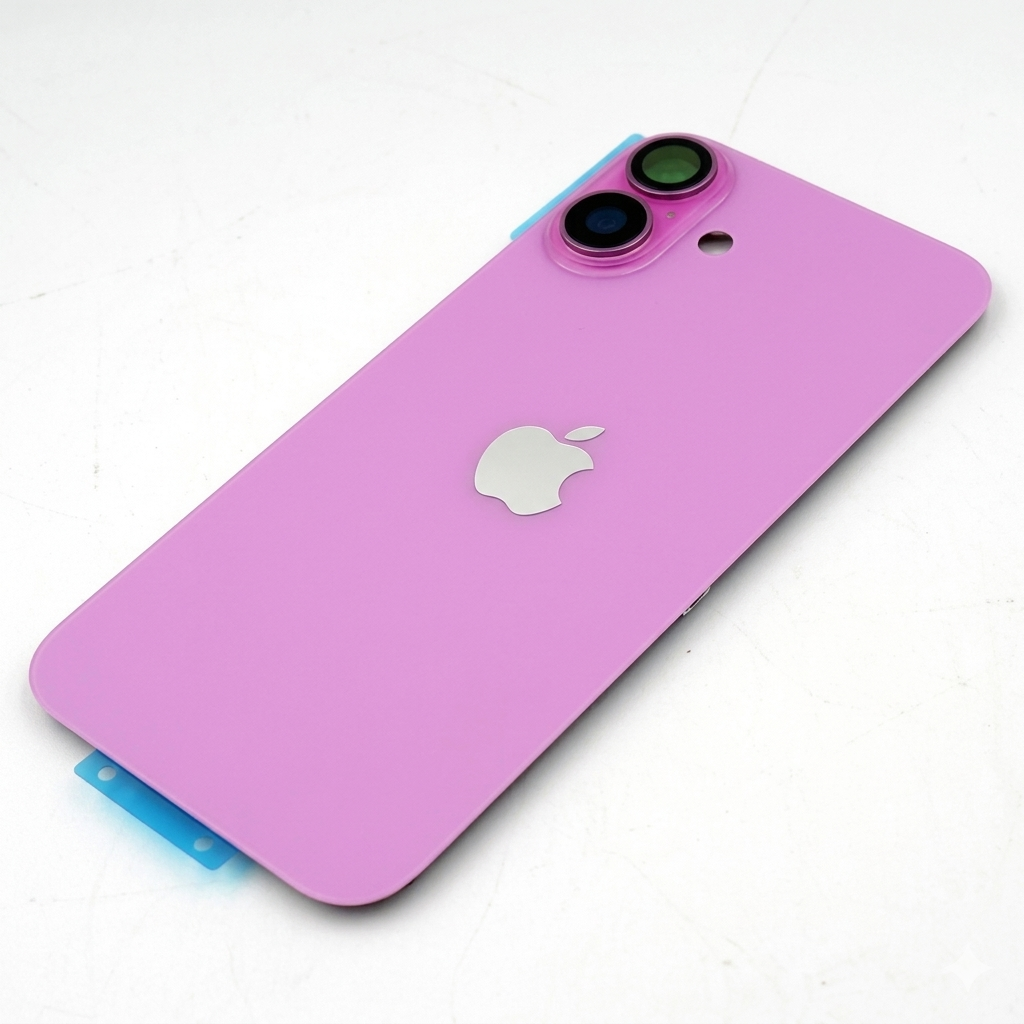 Tapa trasera iPhone 16 PLUS ROSA (Unibody, Soporte Metal, Imán y Lente) Original