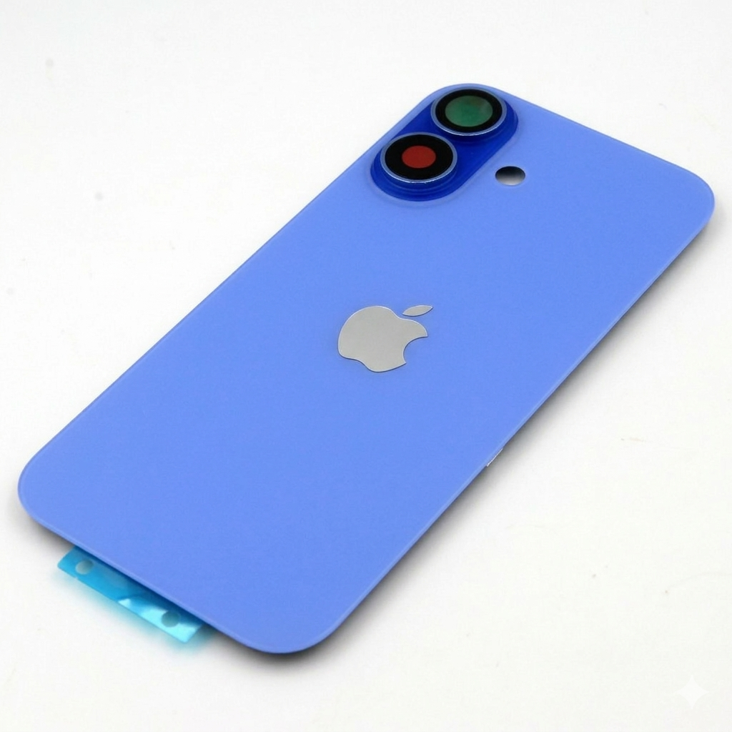 Tapa trasera iPhone 16 AZUL ULTRAMAR (Unibody, Soporte Metal, Imán y Lente) original