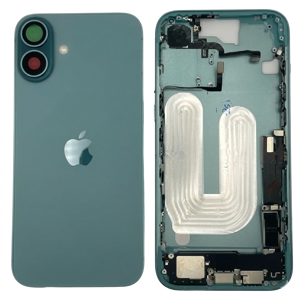 Chasis iPhone 16 PLUS VERDE CON COMPONENTES 100% originales