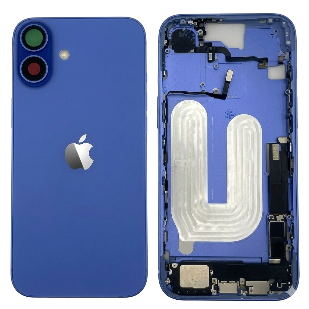 Chasis iPhone 16 PLUS AZUL ULTRAMAR CON COMPONENTES 100% originales