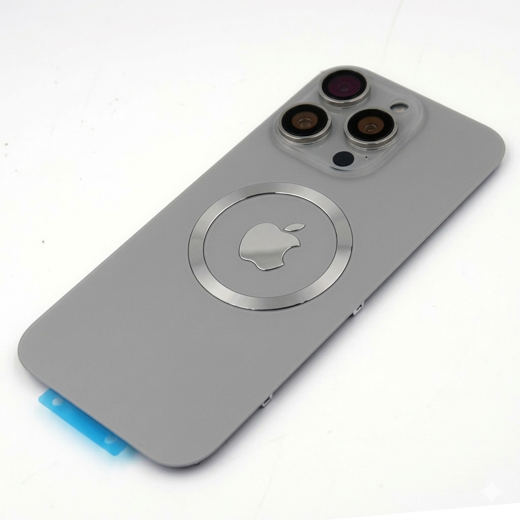 Tapa trasera iPhone 16 PRO NATURAL (Unibody, Soporte Metal, Imán y Lente) Original