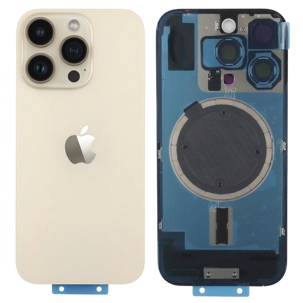 Tapa trasera iPhone 16 PRO DESIERTO (Unibody, Soporte Metal, Imán y Lente) Original