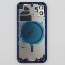 Chasis iPhone 12 Azul tapa trasera (INCLUYE rejillas)