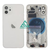 Chasis iPhone 12 Blanca tapa trasera (INCLUYE rejillas)