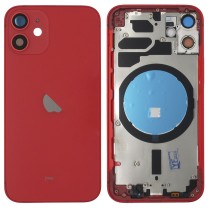 Chasis iPhone 12 Mini Roja tapa trasera (INCLUYE rejillas)