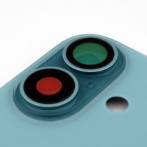 Tapa trasera iPhone 16 VERDE AZULADA (Unibody, Soporte Metal, Imán y Lente) Original
